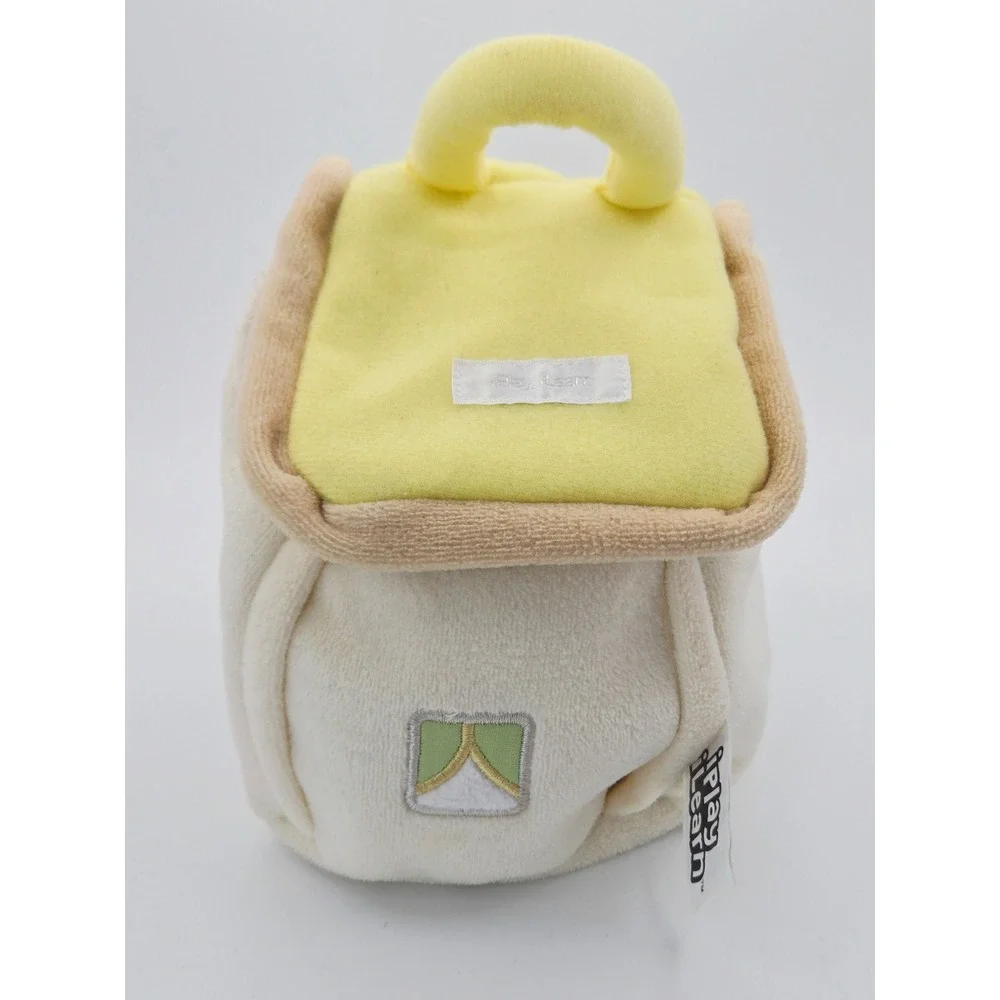 iPlay iLearn Happy Baby House Plush Toy Set with 4 Animal Rattles Yellow Cream